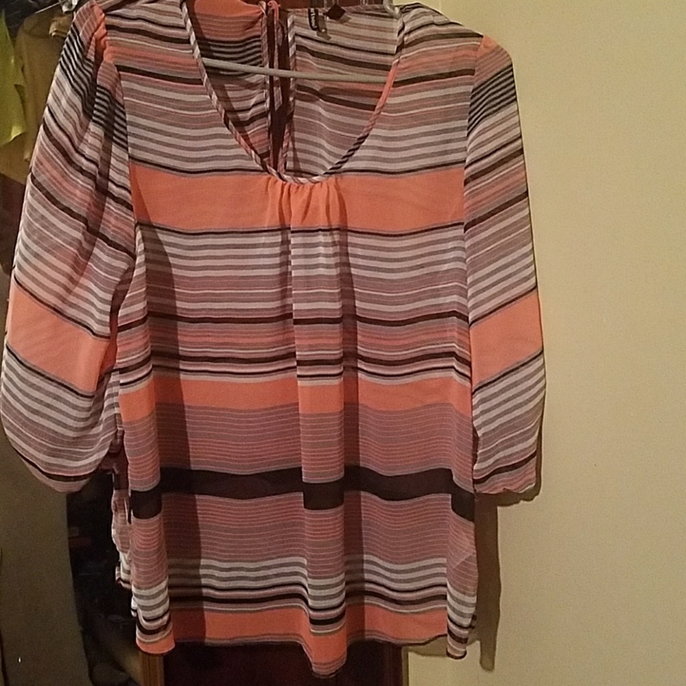 Sheer business casual shirt